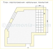 Дизайн интерьеров в Одессе. План напольных покрытий.
