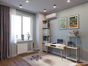 Дизайн интерьера кабинета в доме